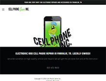 Tablet Screenshot of cellphonegenieinc.com